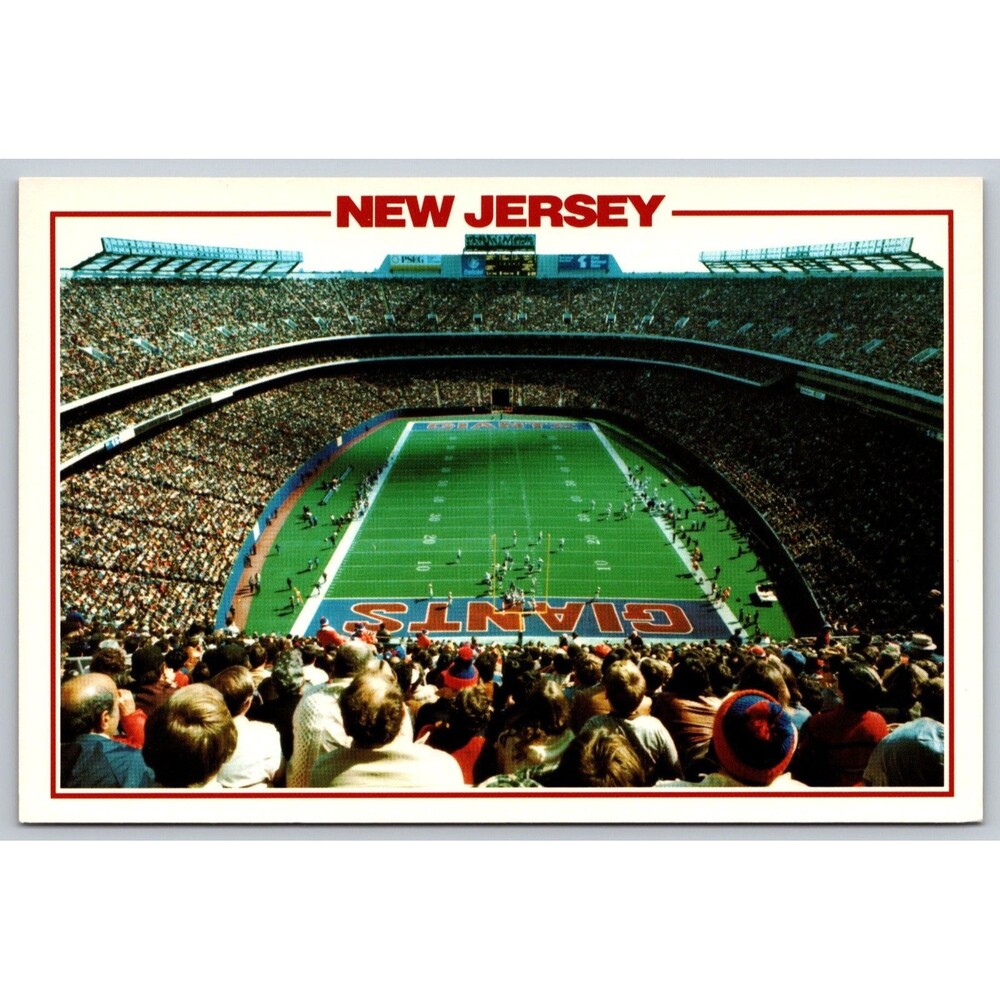 Giants Stadium Meadowlands New Jersey Postcard East Rutherford Vintage NY-175 NJ